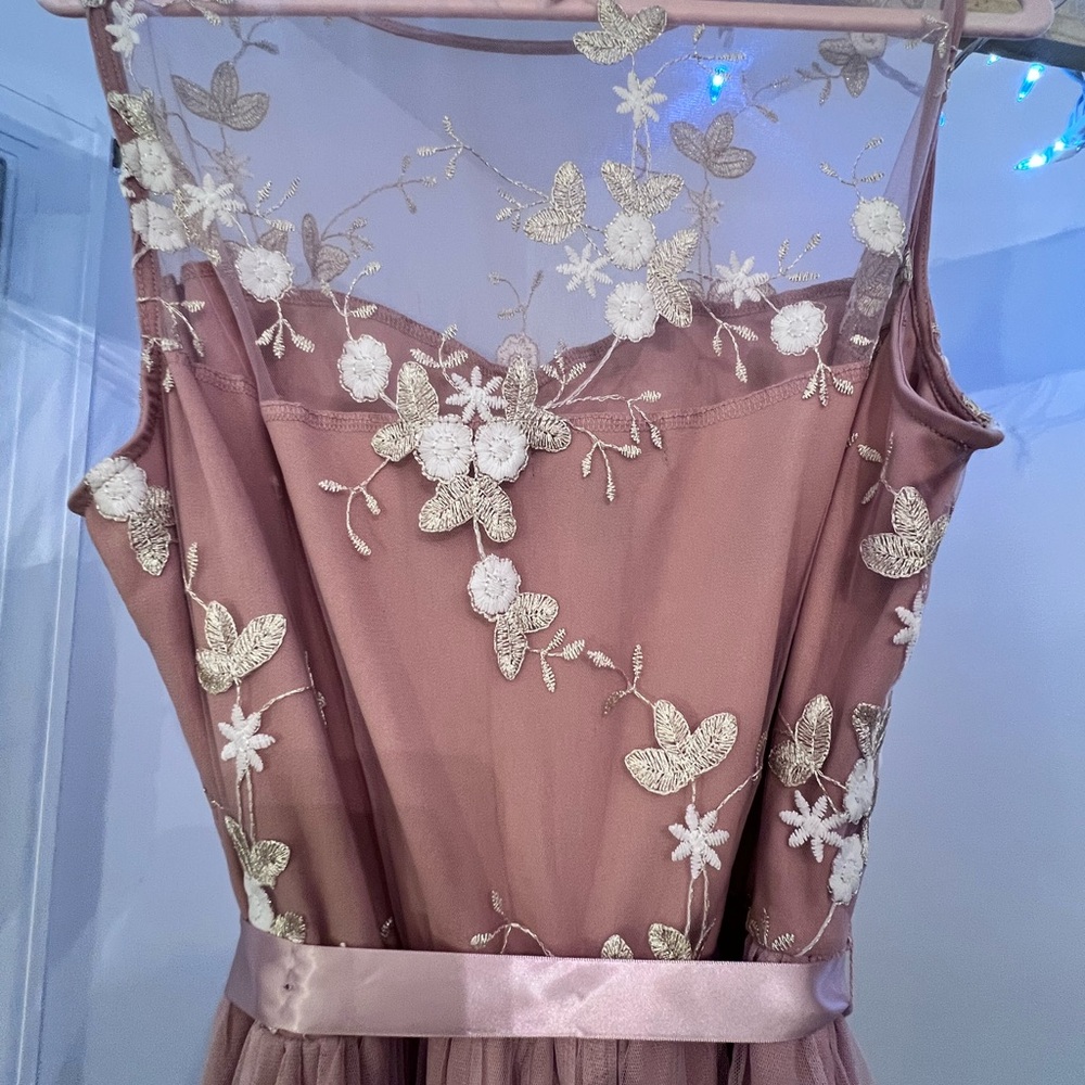 Prom Wedding Perfect Elegant Floral Embroidered Dress